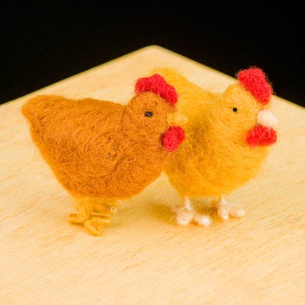 Needle Felting Kit - Chickens