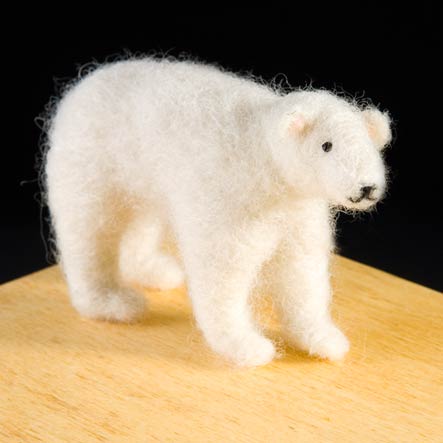 Needle Felting Kit - Polar Bear
